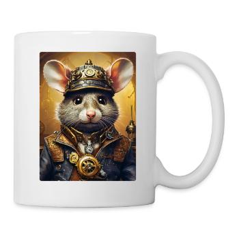Rat Steampunk 1.18 - Mug blanc - blanc - Droite