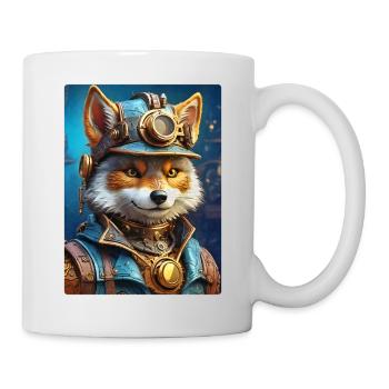 Steampunk Wolf 1.3 - Tasse - Weiß - Rechts
