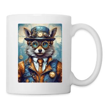 Loup Steampunk 1.10 - Mug blanc - blanc - Droite