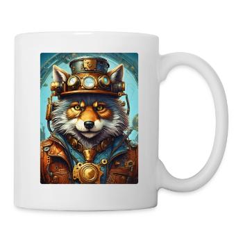 Steampunk Wolf 1.17 - Tasse - Weiß - Rechts