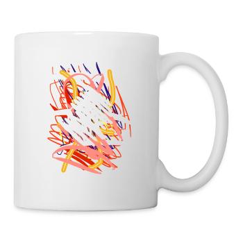 La belle abstraction est magnifiquement abstraite - Mug blanc - blanc - Droite