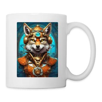 Steampunk Wolf 1.18 - Tasse - Weiß - Rechts