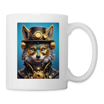 Steampunk Wolf 1.9 - Tasse - Weiß - Rechts