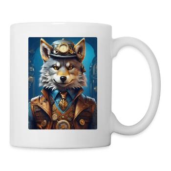 Steampunk Wolf 1.12 - Tasse - Weiß - Rechts