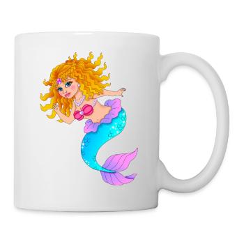 Meerjungfrau - Tasse - Weiß - Rechts