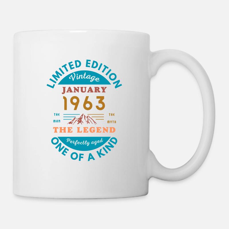 January 1963 Anniversary Limited Edition - Mug - white
