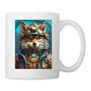 Steampunk Wolf 1.20 - Tasse - Weiß - Rechts