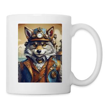Steampunk Wolf 1.22 - Mug - white - Right