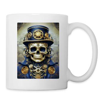 Steampunk Skull 1.11 - Mug - white - Right