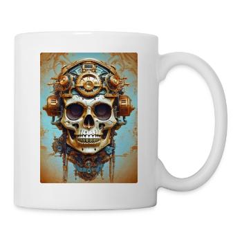 Steampunk Skull 1.6 - Mug - white - Right