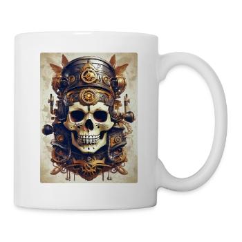 Steampunk Skull 1.4 - Mug - white - Right