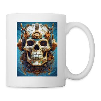 Steampunk Skull 1.16 - Mug - white - Right