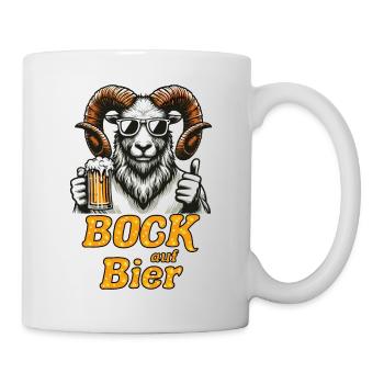 Bock auf Bier! - Tasse - Weiß - Rechts