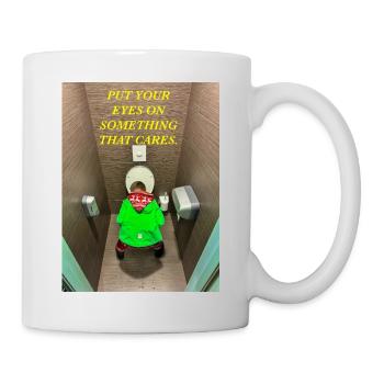 Richten Sie Ihren Blick auf etwas, das Ihnen wichtig ist. - Tasse - Weiß - Rechts