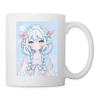 Anime Girl Anime Fille Elfe - Mug blanc - blanc - Droite