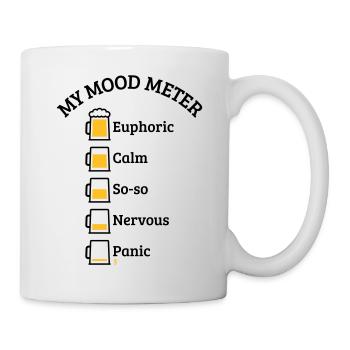 My Mood Meter (Bier / Biertrinker / V1 / POS) - Tasse - Weiß - Rechts
