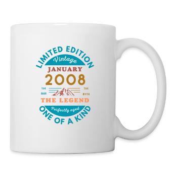Januar 2008 Jubiläum Limitierte Auflage - Tasse - Weiß - Rechts