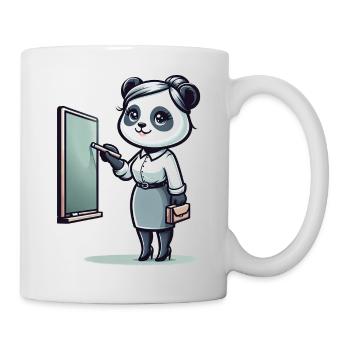 Cute Panda Teacher - Tasse - Weiß - Rechts