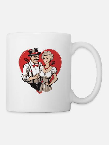 Valentine Couple - Tasse - Weiß