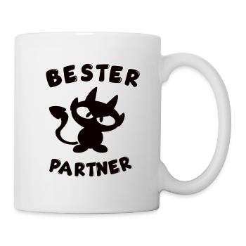 Cool meilleur design de partenaire - Mug blanc - blanc - Droite