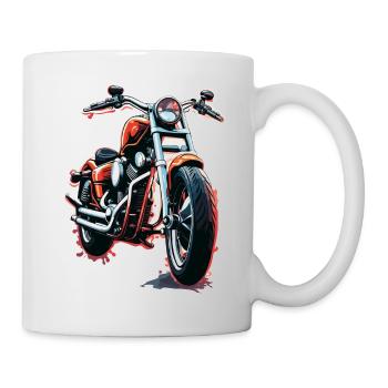 Motard / Motard / Motard / Deux-roues / Cross - Mug blanc - blanc - Droite