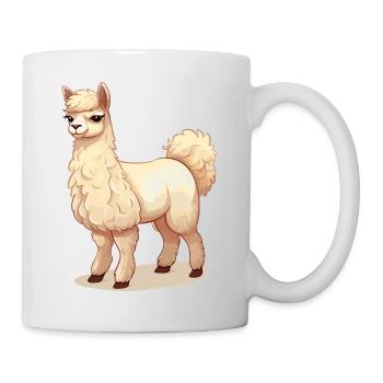 Alpaka und Lama - Tasse - Weiß - Rechts