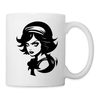Angry Bad Girl - Mug - white - Right