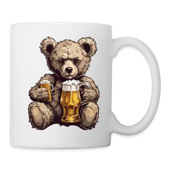 Teddy Bear / Cuddly Toy / Stuffed Animal / Gift Idea - Mug - white - Right