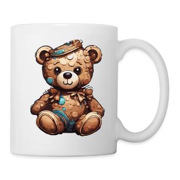 Teddybär / Kuscheltier / Stofftier / Geschenkidee - Tasse - Weiß - Rechts