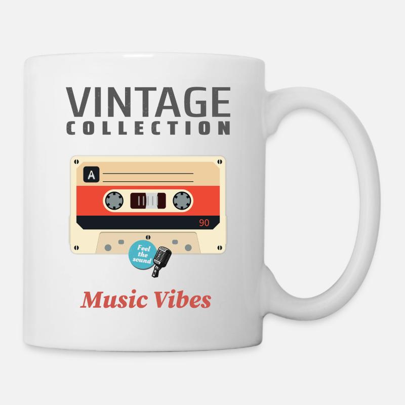 Graphismes Vintage 4 - Mug blanc - blanc