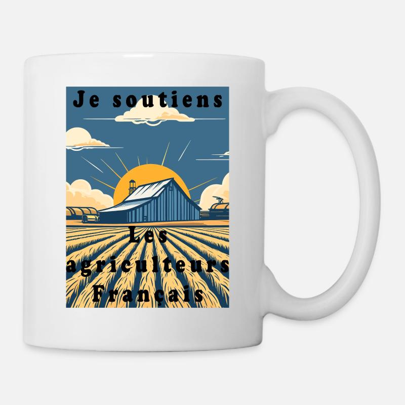 Soutien aux agriculteurs #2 - Mug blanc - blanc