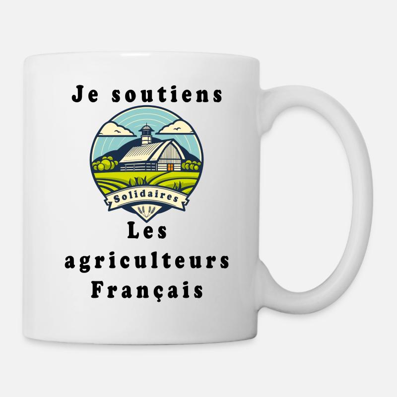 Soutien aux agriculteurs #9 - Mug blanc - blanc