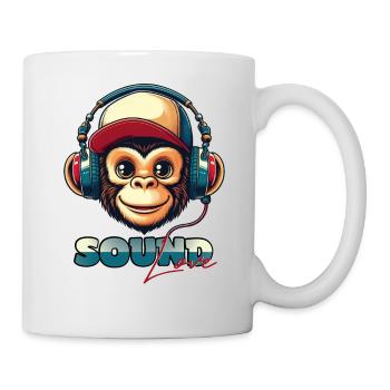 L’amour sonore - Mug blanc - blanc - Droite