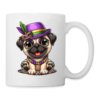 Carlin comique de Mardi Gras - Mug blanc - blanc - Droite