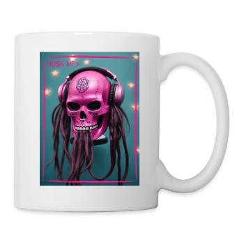 Kiss me - Tasse - Weiß - Rechts