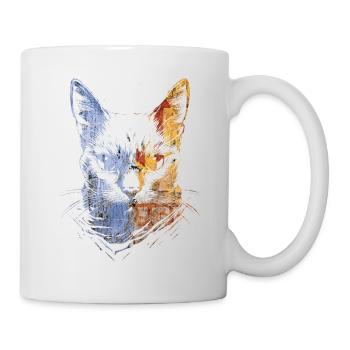 Bunte Katzen - Tasse - Weiß - Rechts