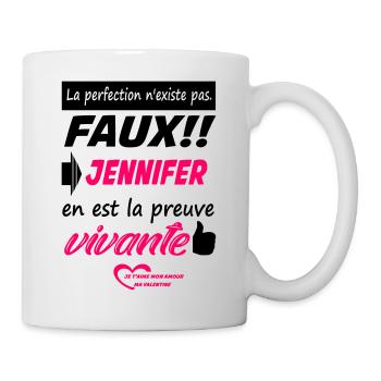 Saint Valentin | Valentine | Fête | Amour | Cadeau - Mug blanc - blanc - Droite