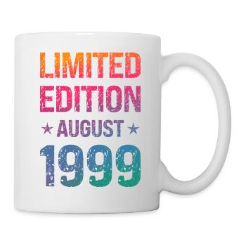 Limited Edition 25 Geburtstag Party Jahrgang 1999 - Tasse - Weiß - Rechts