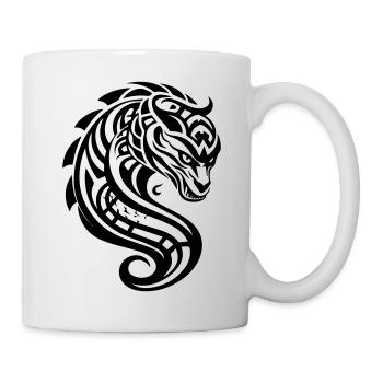 Tribal Dragon - Mug - white - Right