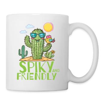 Spiky And Friendly - Mug - white - Right
