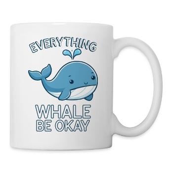 TOUT VA BIEN POUR LES BALEINES - Mug blanc - blanc - Droite