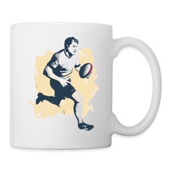 Hervé, der Rugbyspieler - Tasse - Weiß - Rechts