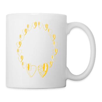 Collier avec déclaration d'amour réciproque. - Mug blanc - blanc - Droite