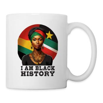 Ich bin Black History - Tasse - Weiß - Rechts