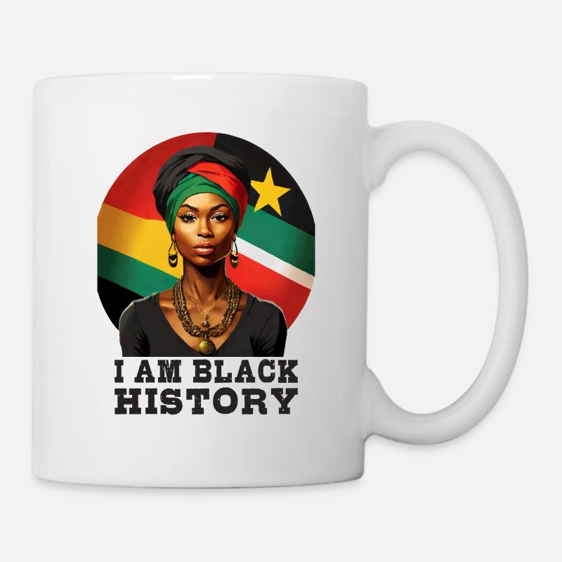 Ich bin Black History - Tasse - Weiß
