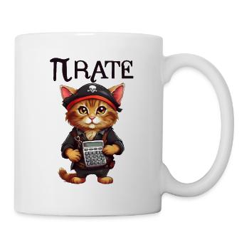 Pi day Pirate Cat - Mug - white - Right