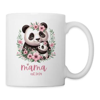 Mama est 2024 I Panda Bear Mum I First Time Mom - Mug - white - Right