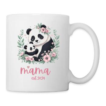 Mama est 2024 I Panda Bear Mum I First Time Mom - Mug - white - Right