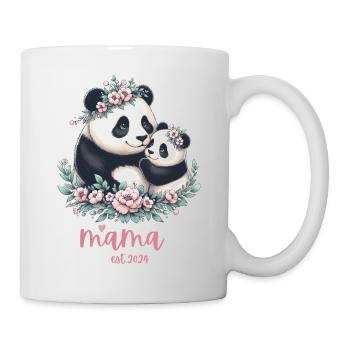 Mama est 2024 I Panda Bear Mum I First Time Mom - Tasse - Weiß - Rechts
