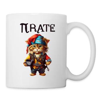 Pi day Pirate Cat - Mug - white - Right